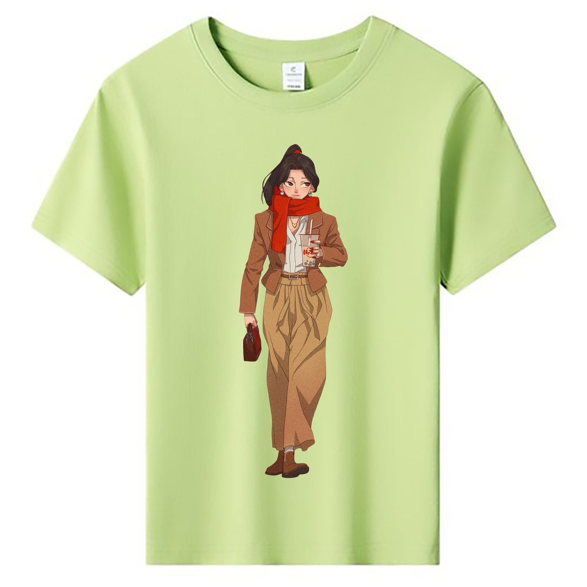 （画像用） Ne Zha 2 ナタ 魔童の大暴れ 綿100％キッズTシャツ（フロントプリント）